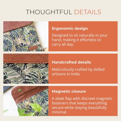 Image of HAMELIN MacBook Sleeve for 14 Inch Laptops | Laptop Sleeve 14 Inch for Notebook & Tablets | Lightweight & Waterproof Laptop Hand Bag for Men & Women | Stylish Case for Office & Travel | Green Maple