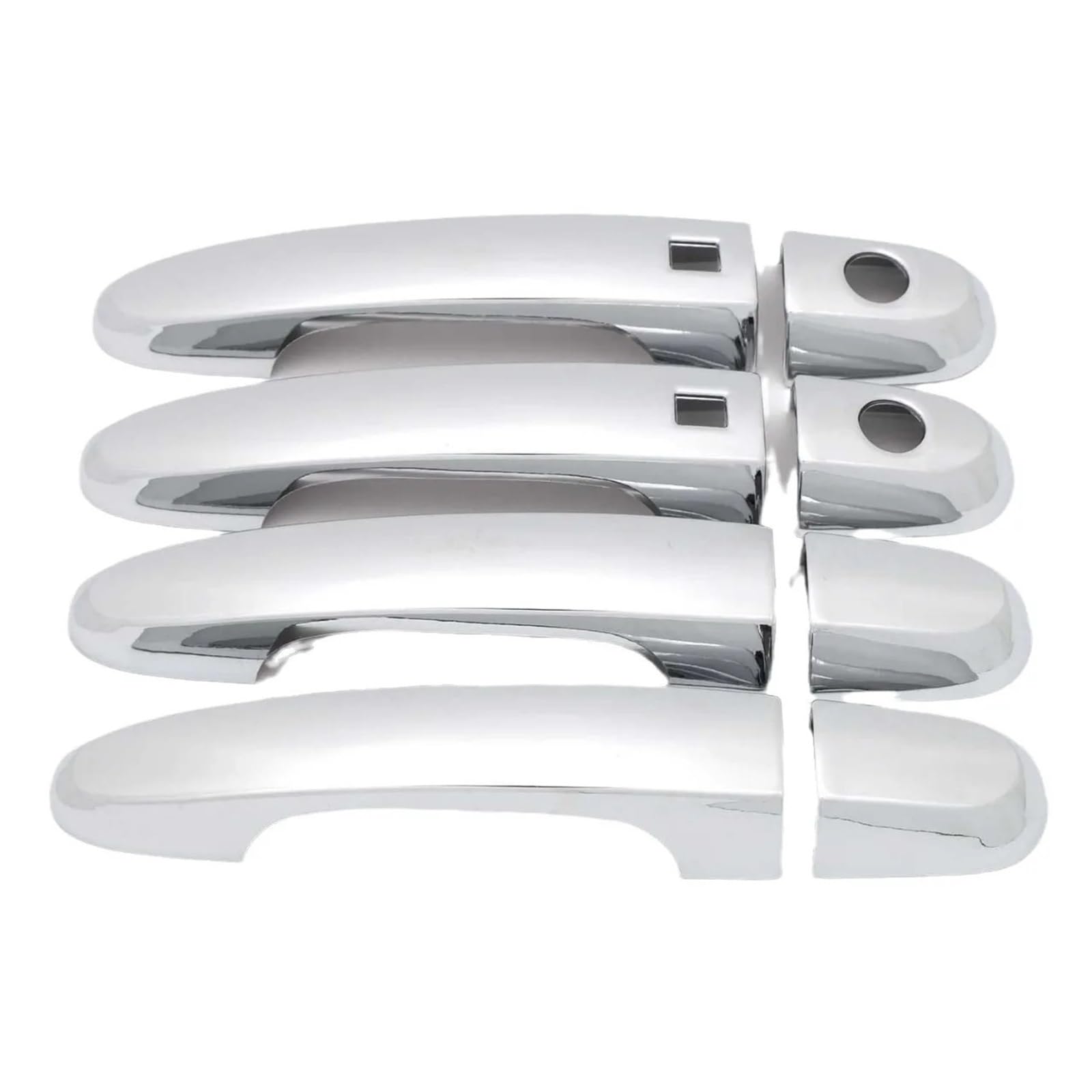 Bqwyedpl For Smart Handle Chromed Car Exterior Door Handle Bowl Sticker Cover Styling Moulding Trim Fit For Kia Fit For Sorento 2010-2014 Car Door Latch Handle(For Smart Handle)