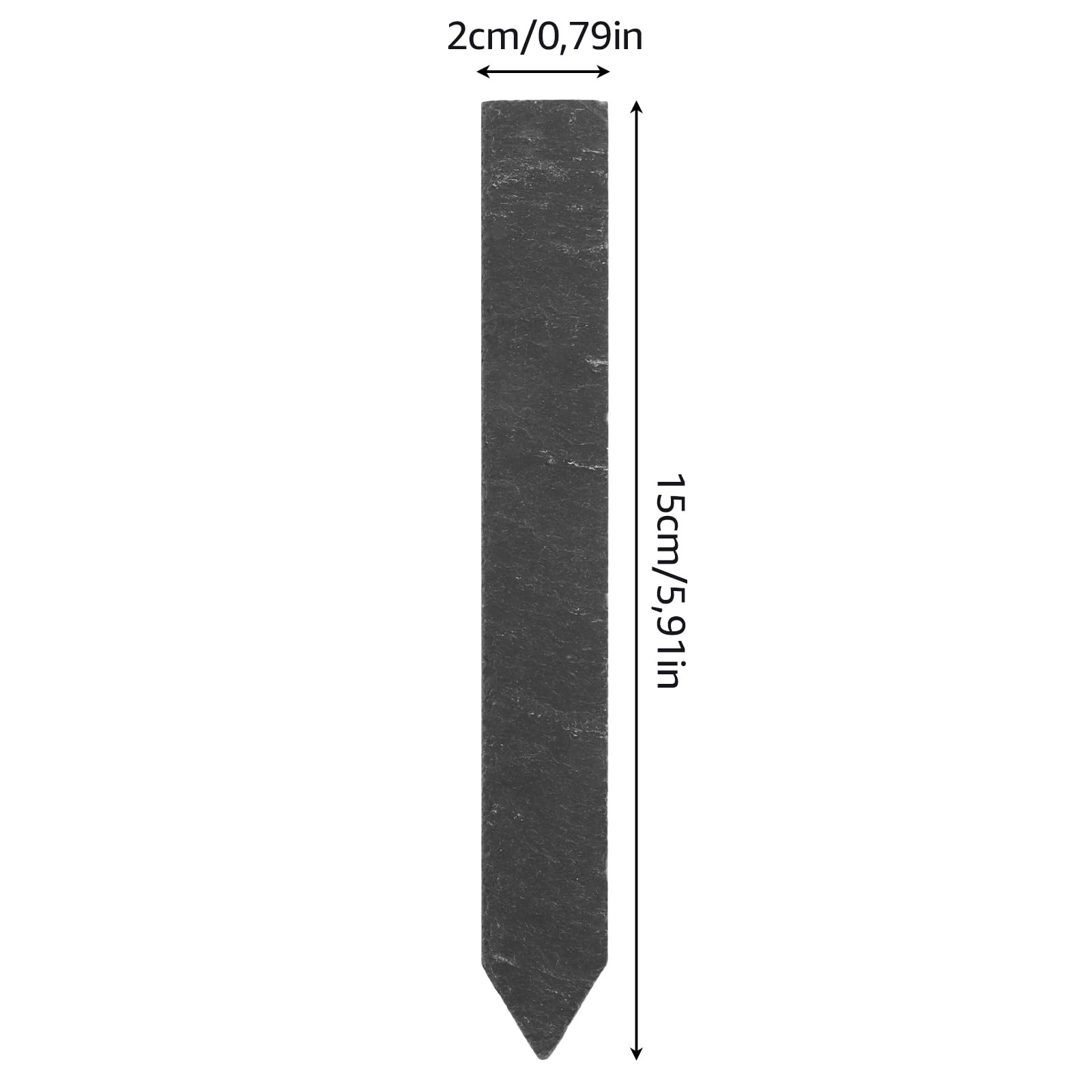 30 Stück 15x2CM kräuterschilder Schiefer, Pflanzenschilder zum Beschriften, Kräuterstecker Pflanzenstecker Blumenstecker, Garten Schiefertafel Schilder Gartenschilder für Draußen Wetterfest