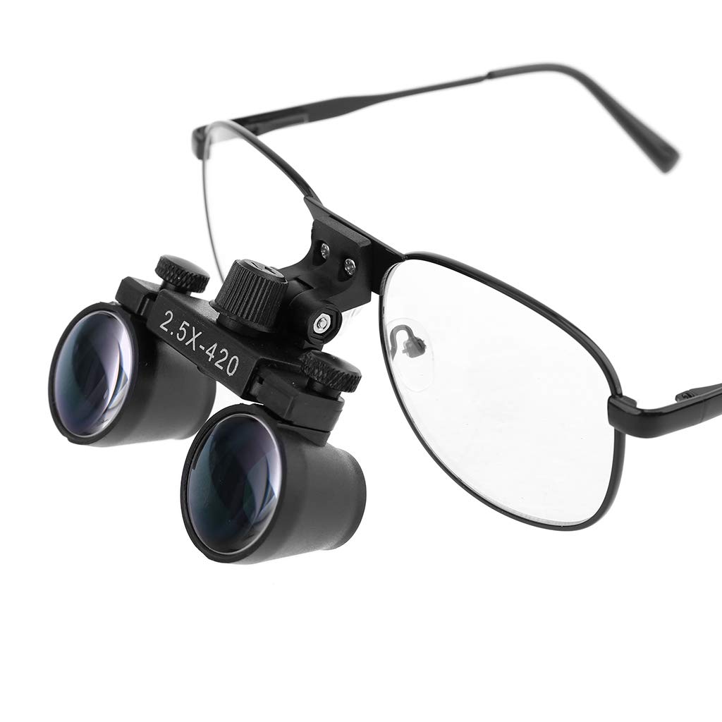 2.5X 3.5X Binoculaire Chirurgie Loupe Dentaire Loupe Chirurgicale Médicale w Lunettes
