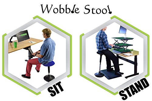 Image of Wobble Stool standing desk chair for active sitting modern sit stand up desk stools high perching perch office chairs tall swivel leaning ergonomic computer balance