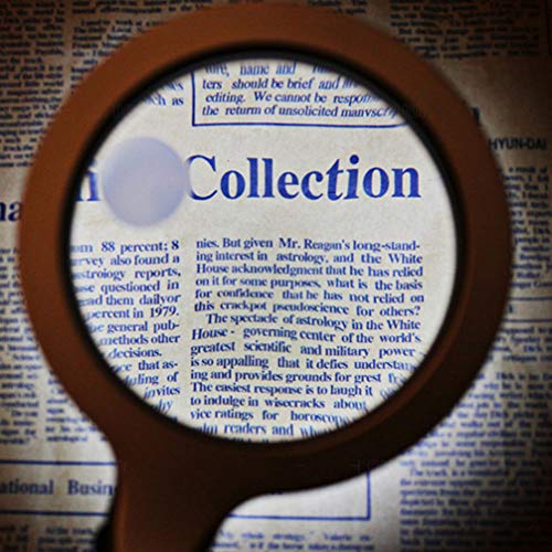 BESPORTBLE Handheld Lupa Com Luzes LED Iluminado Lupa Lupa para Idosos Reading Books Relógio Jóias H