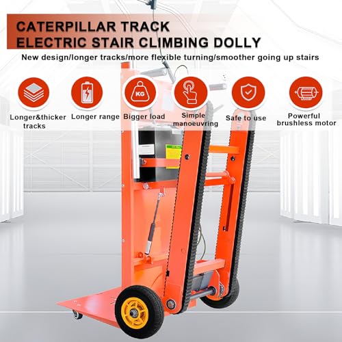 Carretilla eléctrica para subir escaleras 121 lb miniatura 2