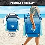Quiksilver Beach Chair – Lightweight Folding Chair with Adjustable Recline and Cup Holder – Portable and Durable Chairs for Beach, Camping Chair, or Concerts in The Park - Image 4