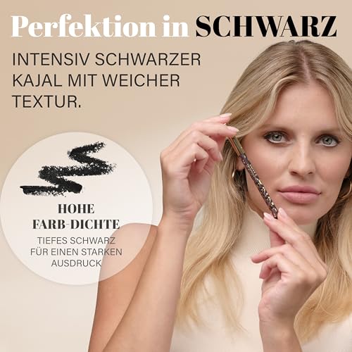 EGYPT-WONDER Kajal Schwarz – Tiefschwarzer Eyeliner für Smokey Eyes & präzise Lidstriche – Weich, langanhaltend, augenfreundlich & hautverträglich