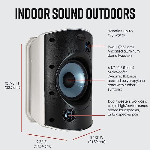 Polk Audio Atrium 8 SDI Flagship All-Weather Outdoor Speakers - Pairs (2 Speakers)