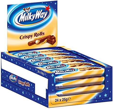 Milky Way Crispy Rolls 25 g (Pack of 24)