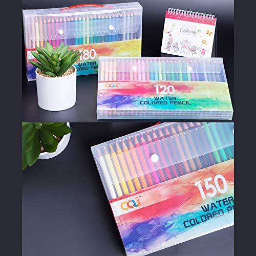 Domary 120/150/180/210 Artista profissional Conjunto de lápis de aquarela Lápis de cor solúveis em á