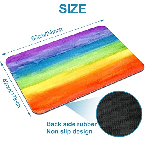 YISUMEI Bathroom Mat, Non-Slip Super Absorption Bath Carpet with Rubber Backing - Image 2