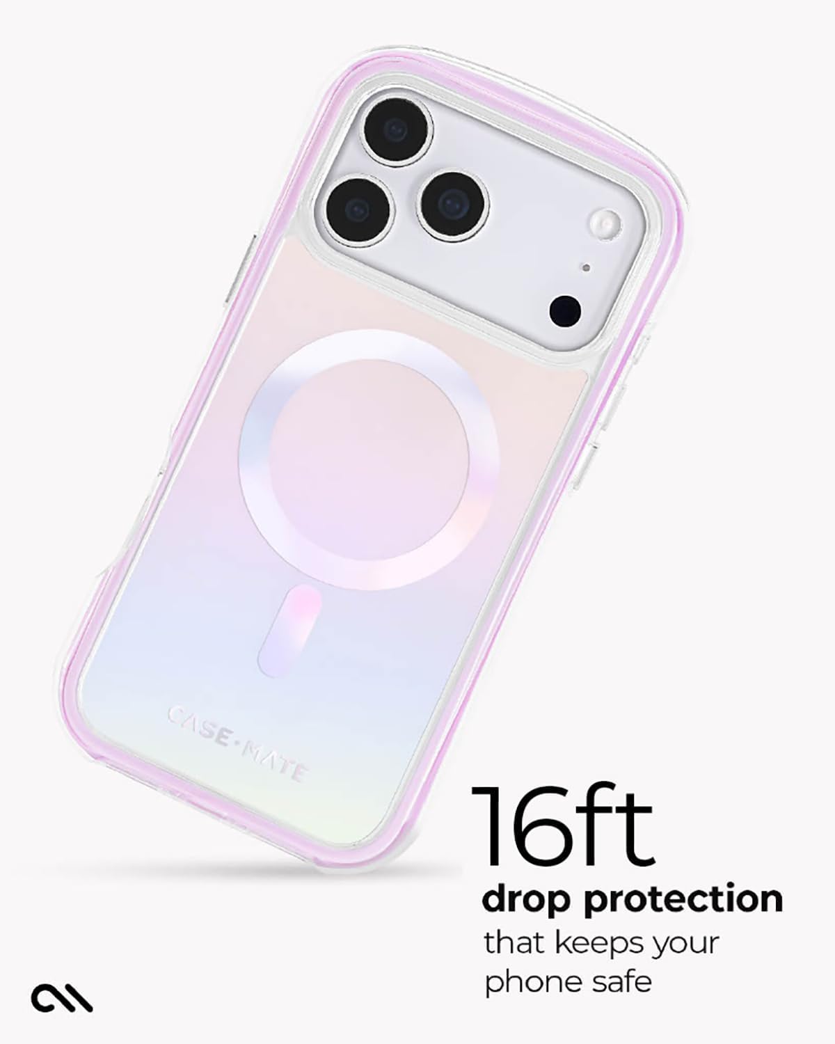 Case-Mate Soap Bubble - Funda para iPhone 17 Pro MAX [Compatible con MagSafe] - Elegante Funda de teléfono para Mujeres con protección contra caídas de 16 pies - Funda magnética