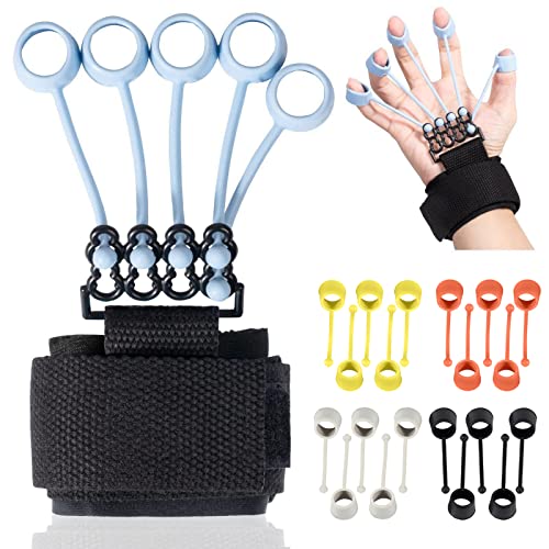 Griffkraft Trainer Set 3-in-1 - Handtrainer Mit Fingerstrecker & Anti-Stress Ball