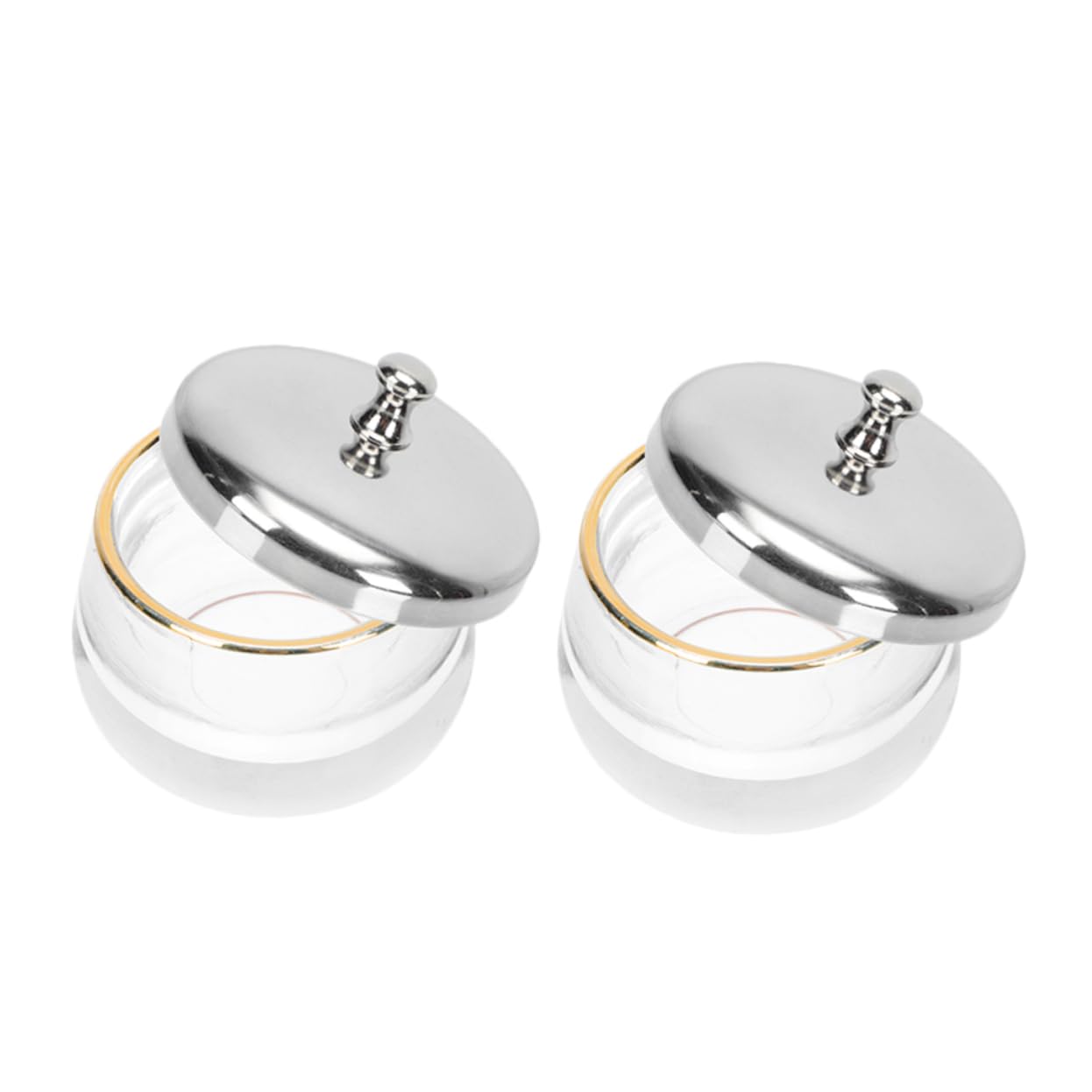 Healeved Nail Gel Polish Remover Bowl 2pcs Nail Polish Remover Containers Manicure Pen Washing Containers