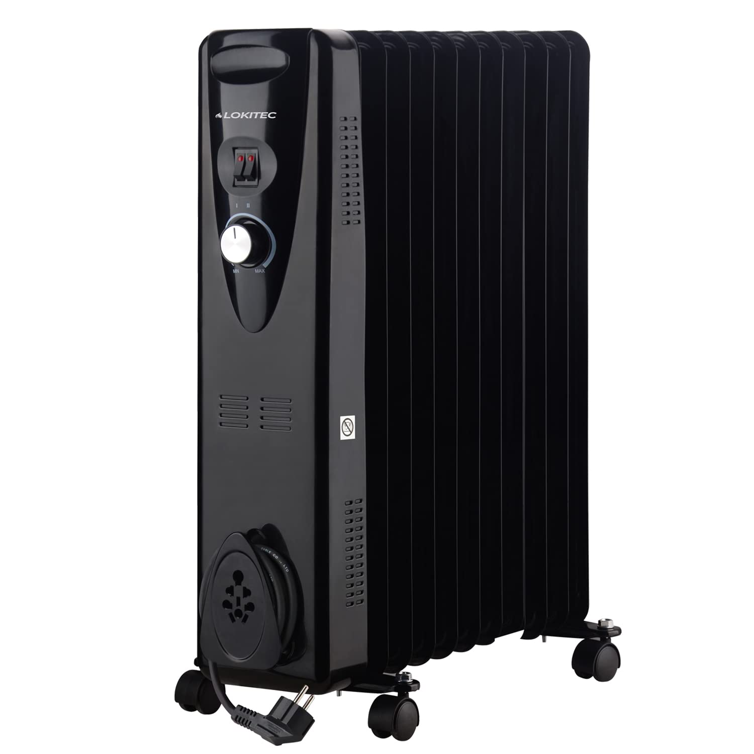 LOKITEC Oil Radiator 2000 Watt Electric Heater / Energy Saving with  Overheating Protection and Frost Protection Function / Electric Heater with  3 Heat Settings 9 Heating Elements and Modern Design : Amazon.de: Home u0026  Kitchen
