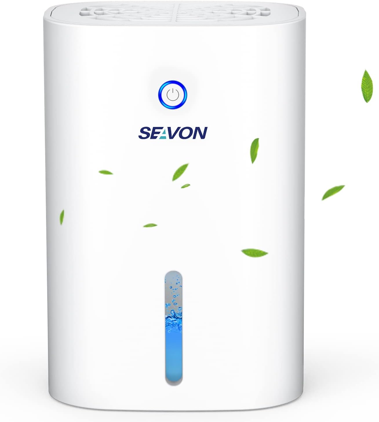 SEAVON Dehumidifier, 2200 Cubic Feet Small Dehumidifier for Living Room, Bedroom, Bathroom, Motorhome Cellar, 800 ml Car Shut Off Portable Quiet Dehumidifier for Room