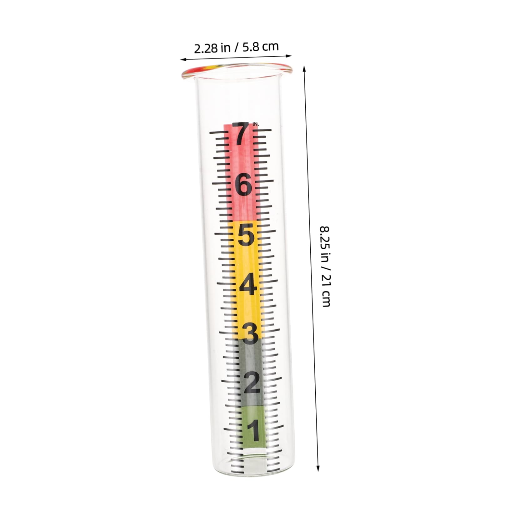 OFFSCH Accurate Rain Measurement 2pcs Gauge Tubes Durable and Reusable for Home
