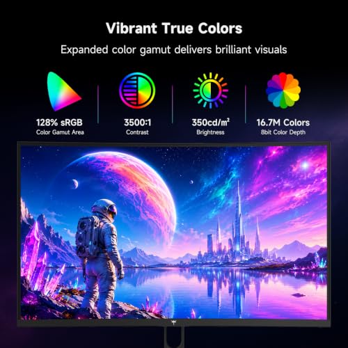 Image of KTC 32 Inch 280Hz 240Hz Curved Gaming Monitor, FHD 1500R PC Monitor 1080P, Adaptive-Sync, HDR, 128% sRGB, 3500:1 Contrast, HDMI /DisplayPort, VESA Compatible, H32C5