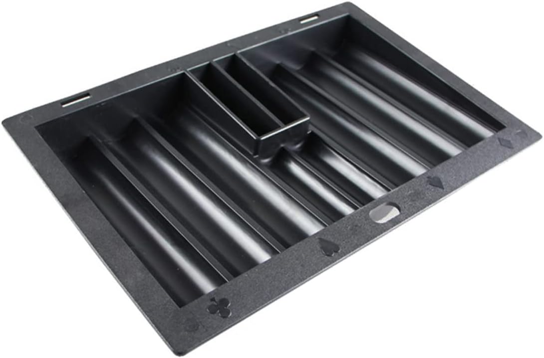 Thick Plastic Poker Chip Tray for Table Storage Poker Chip Holder for Game and Tidy Gaming Areas