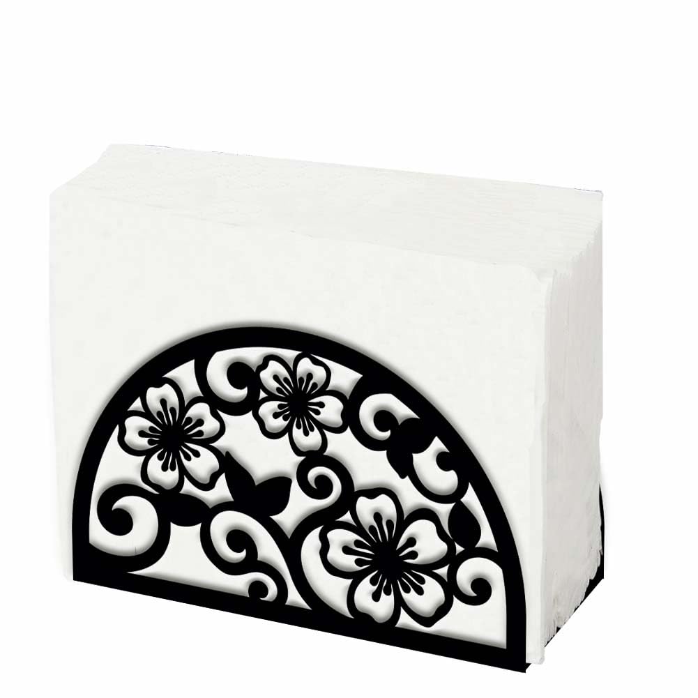 SUPERDANT Portatovaglioli A Forma di Fiori e Viticci per Tavoli Porta Tovaglioli In Ferro Semicircolare Porta Tovaglioli Floreali Porta Tovaglioli per Cucina Ristorante