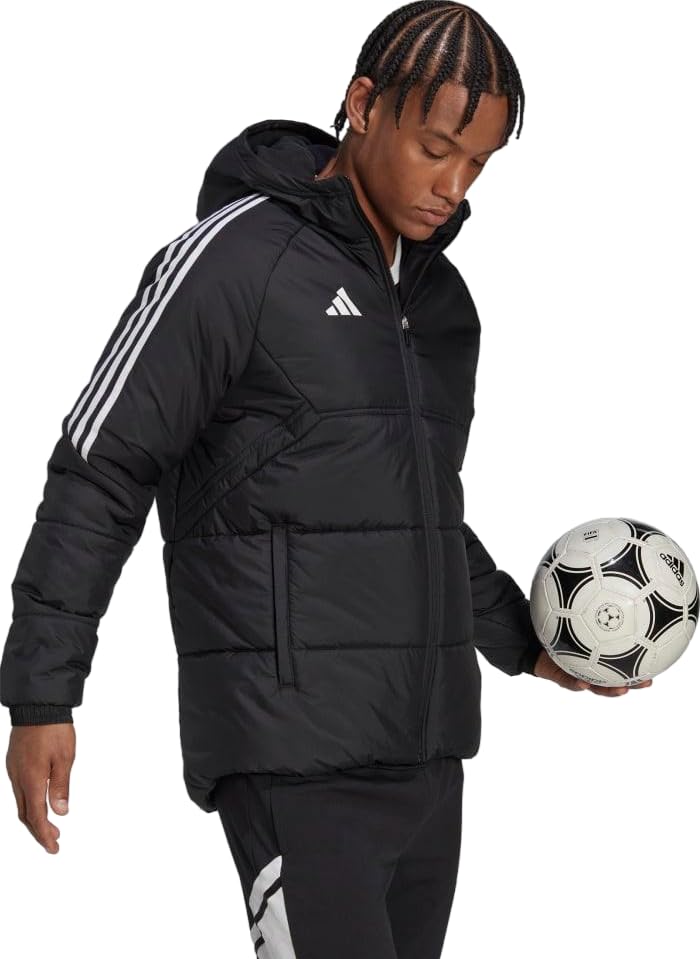 adidas Men's Essentials Insulated Hooded Jacket (US, Alpha, Medium, Regular, Regular, Future Black)2
