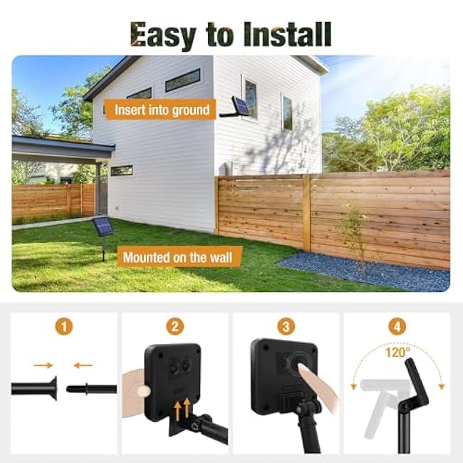 btfarm 4 Pack Solar String Lights Outdoor, Extra Long 480LED 156Ft Solar Christmas Lights Outside Waterproof, 8 Modes Solar Powered Tree Twinkle Light for Garden Yard Patio Party Decoration,Warm White