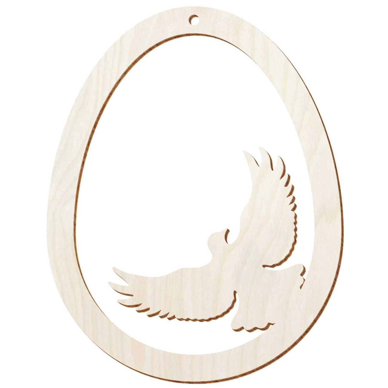 V1 - Uova di Pasqua con motivo in legno di betulla naturale, decorazione per Pasqua, motivo uovo di Pasqua, altezza 47 cm