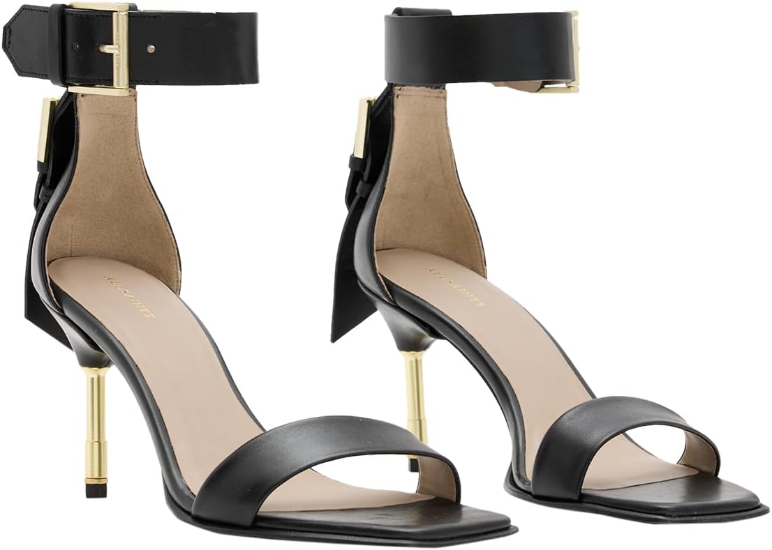 Allsaints Womens Noir Mid Sandal