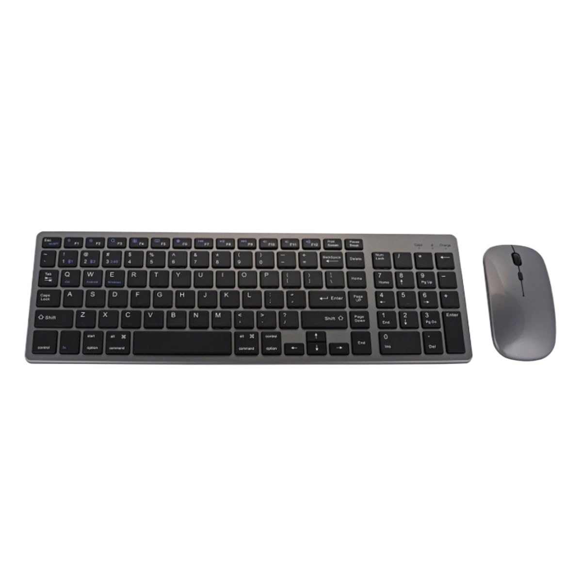 BJfhRH Home Office Computer Accessories Rechargeable Wireless Keyboard Mouse Combo Ergonomic Design Noise Reduction Everyday Use(Black1)