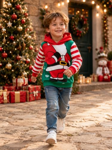 Image of Akyzic Baby Boys Dinosaurs Hoodie Boys Shark Pullover with Pocket Kids Truck Warm Sweatshirt Sweater