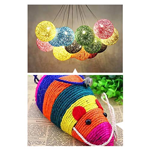 pengxiaomei 2 Rolls Green String Garden Jute Rope Natural String Rope Hemp Rope Jute Christmas Twine String for Gardening, Floristry, Bundling, Crafts(100m/328 FEET)