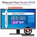 Peslv Computer Privacy Screen 21.5 Inch for 16:9 Widescreen Monitor, Removable 21.5inch Anti Blue Light Anti Glare Monitor Privacy Filter Shield (18 3/4
