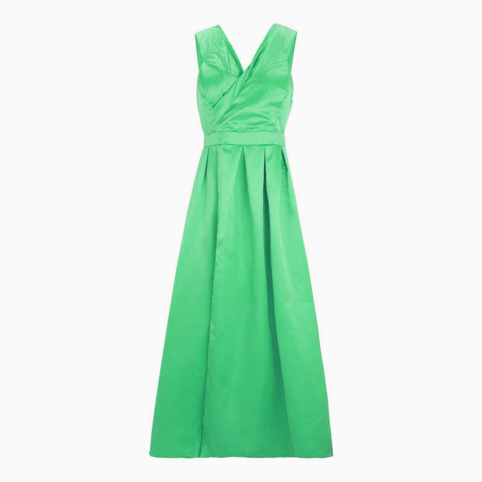Generisch Vestido de cóctel negro de manga larga para mujer, vestido largo para mujer, elegante, cuello halter sin espalda, vestido largo de satén, espaguetis para fiesta, abertura lateral, boda