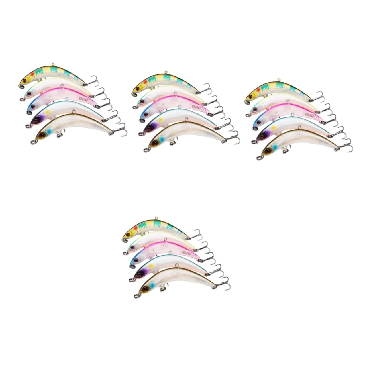 Garneck 20pezzi Ganci Sinking Per Pesca Creativa Esca Pratica Per Dolce Strumenti Di Pesca Comodi e Stabili Per Attirare Predatori