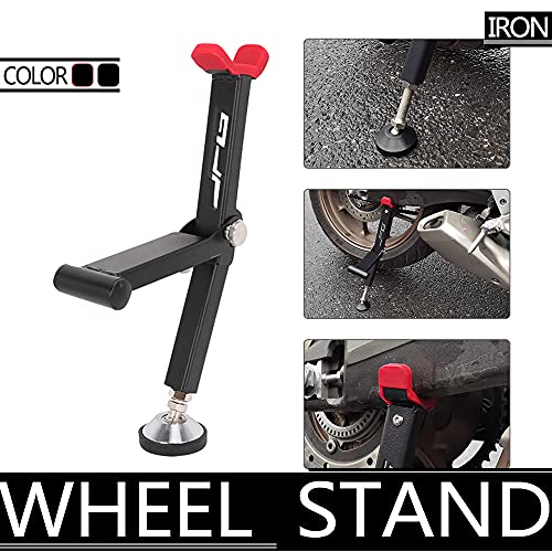 Jfg Racing Dirt Bike Stand,Trail Stand Foldable Motorcycle Lift With Stretchable Handle Universal For Most Motorcycle Wheels Dirt Pit Bike Street Bike(Red) #TOP5