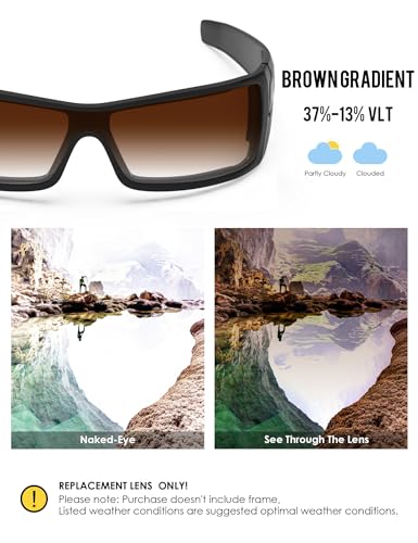 Image of BLAZERBUCK Anti-salt Polarized Replacement Lenses for Oakley Batwolf OO9101 Sunglass