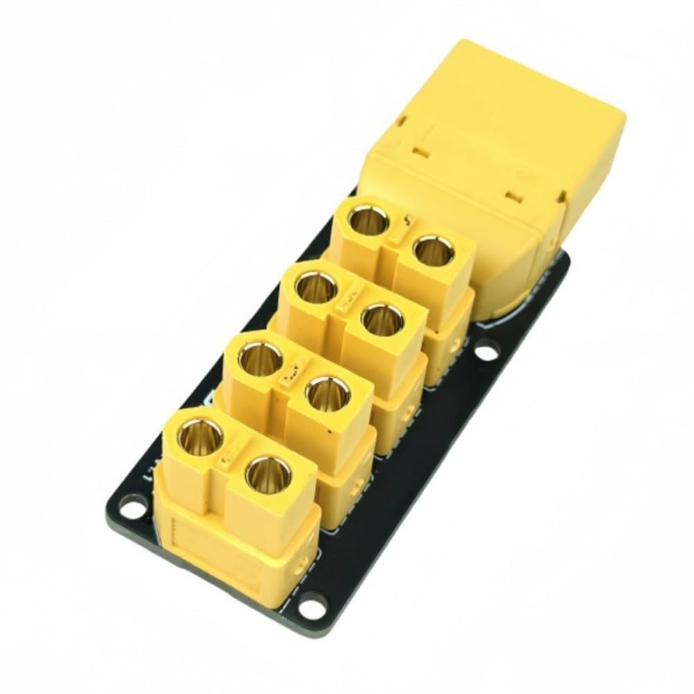 XT60 Stromverteilerplatine Für Drohnen & Roboter – Hochstrom, 53x33x20 Mm, Vergoldete Anschlüsse, Flammhemmend, Mit Mehrfachausgang (A-Version)