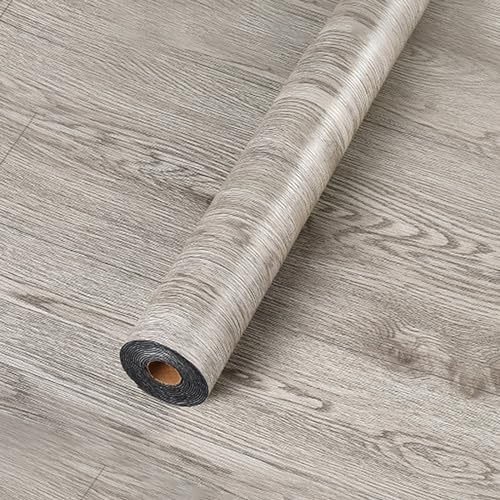 Revêtement de Sol en PVC Aspect Bois, Carreaux Adhésifs pour Sol en Vinyle - Épaisseur 0,15cm - Antidérapant - Imperméable - Panneaux Muraux, 40x300cm -...