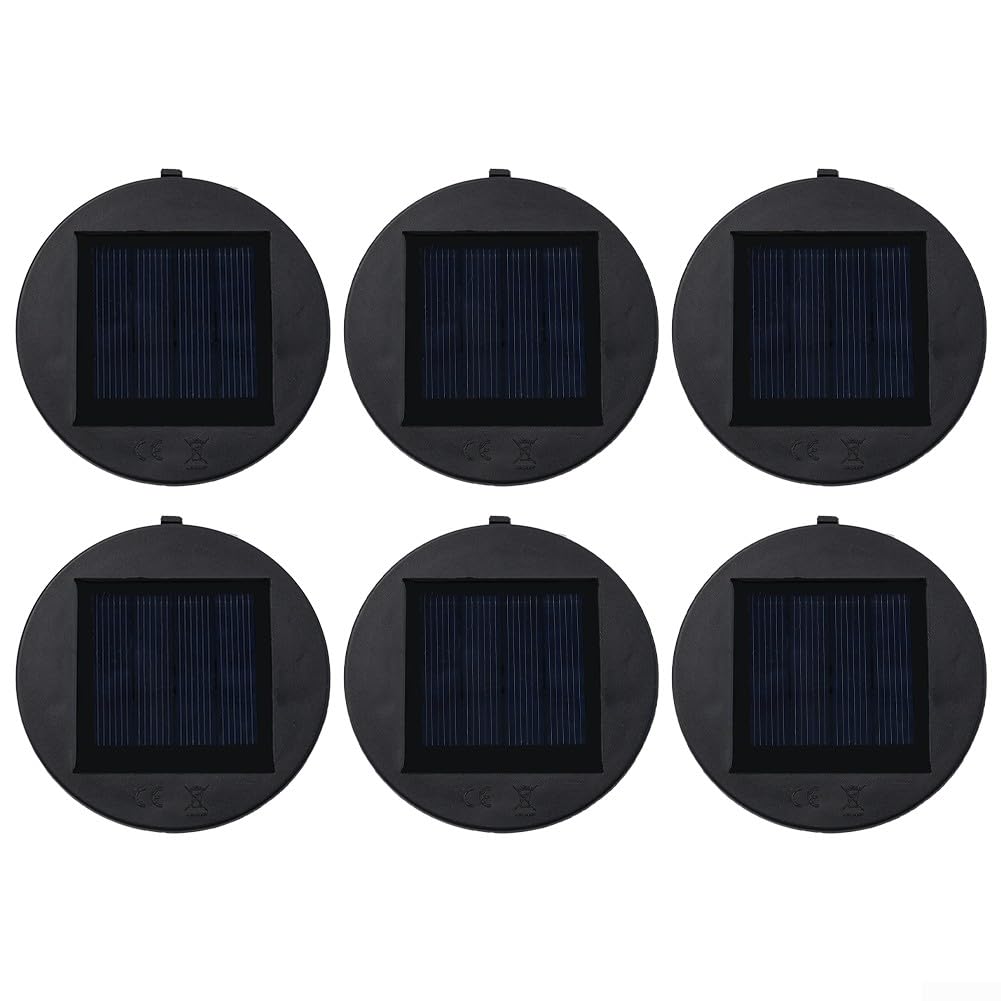 Boîte à Lumière LED Solaire Ronde SODIAL - Remplacement Pour Jardin, Noir, énergie Solaire