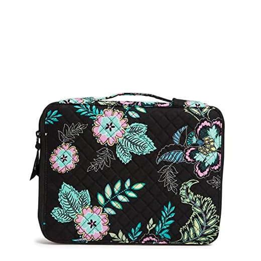 Vera Bradley Women's Cotton Tablet Organizer, Island Garden - Recycled Cotton, One Size