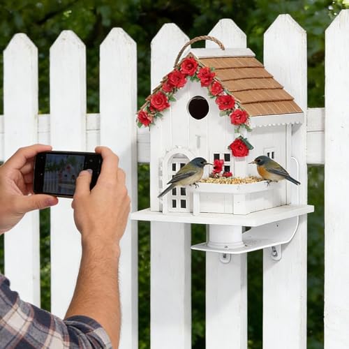 Soporte de pared para pájaros compatible con montaje estándar de hierro 7