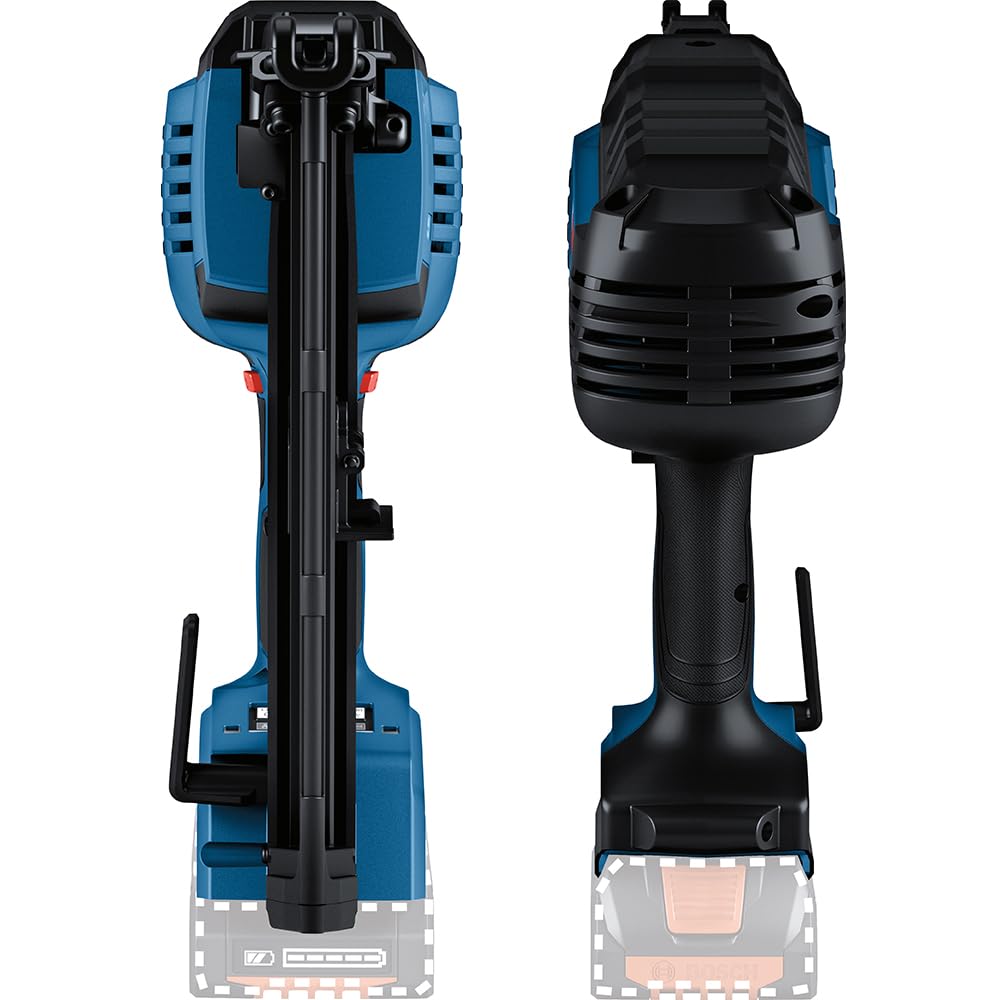 Bosch Professional 18V System clavadora madera batería GNH 18V-64-2 M (modo disparo impacto simple, apto para clavos: 32-64 mm, 1,8 mm y ángulo clavado de 20°, sin baterías ni cargador)