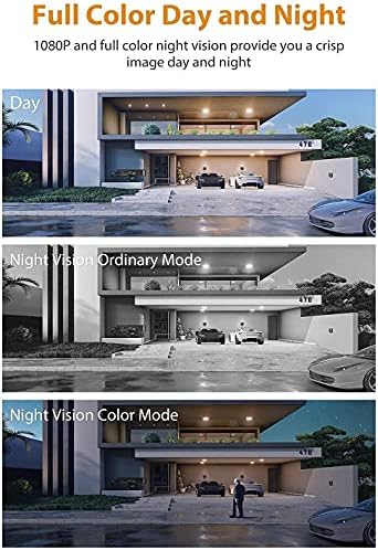 Imou Cruiser PTZ Outdoor Camera 360° Swivelling Wireless Surveillance Camera Outdoor 1080P Compatible with Alexa and up to 256 SD Card Automatic Tracking 30 m Colour Night Vision 2-Way Audio IP66