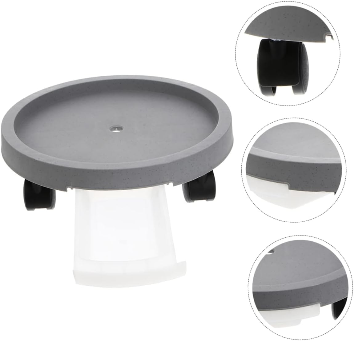 Yardwe Flowerpot Tray with Water Catching Feature Grey Plant Pot Saucer Durable Gardening Tool for Succulents Prevents Water Leakage Protects Surfaces for Indoor