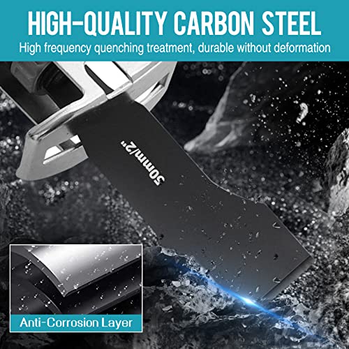 Halaron Reciprocating Saw Saber Blade,Heavy Duty Carbon Steel Scraping Tool Attachment Blades For Reciprocating Saws- Multifunctional Carbon Steel Tile Ground Mud Wall Duty(4Pack) #TOP7