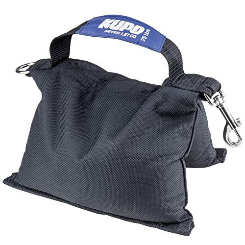 Kupo Shot Bag 25lbs Winged Saddle Design with Encapsulated Steel Ball Fill and Water Resistant Cordex Nylon for Stand and Boom Stabilization (KG093311)