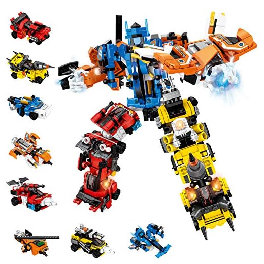 Holiky Toys for 5-12 Year Old Boys Girls, STEM Building Robot Toys for Kids 25-in-1 Engineering Building Blocks Construction Vehicles Kit Boys Gifts for Aged 6-10 Year Old