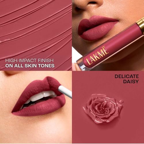 Image of Lakme Rouge Bloom Matte Lip Liquid Delicate Daisy 302-3.5ml