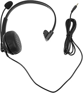 UKCOCO 1Pc Fone De Ouvido Com Cancelamento De Ruído Fones De Ouvido Redução De Ruído Fio Fone De Ouvido Call Center Fones De Ouvido Fone De Ouvido Com Microfone Fones De Ouvido Com Fio