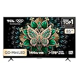 Smart TV TCL 85 Polegadas QLED Mini LED Matte 4K C6K WiFi Bluetooth Google TV 144Hz VRR HDR10+ 85C6K
