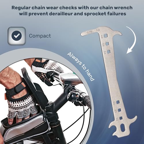 Optio Cycle Chain Wear Tool | Chain Checker Tool | Chain Wear Indicator | Chain Gauge | Bike Chain Checker | Bike Chain Wear Tool | Cycle Chain Checker 6 Optio Cycle Chain Wear Tool | Chain Checker Tool | Chain Wear Indicator | Chain Gauge | Bike Chain Checker | Bike Chain Wear Tool | Cycle Chain Checker - Image 6