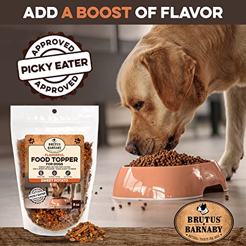 Image of BRUTUS & BARNABY Sweet Potato Dog Food Topper for Picky Eaters (1 lb) - All-Natural Single Ingredient Kibble Topper, High Fiber Meal Mixer for Small, Medium & Large Dogs